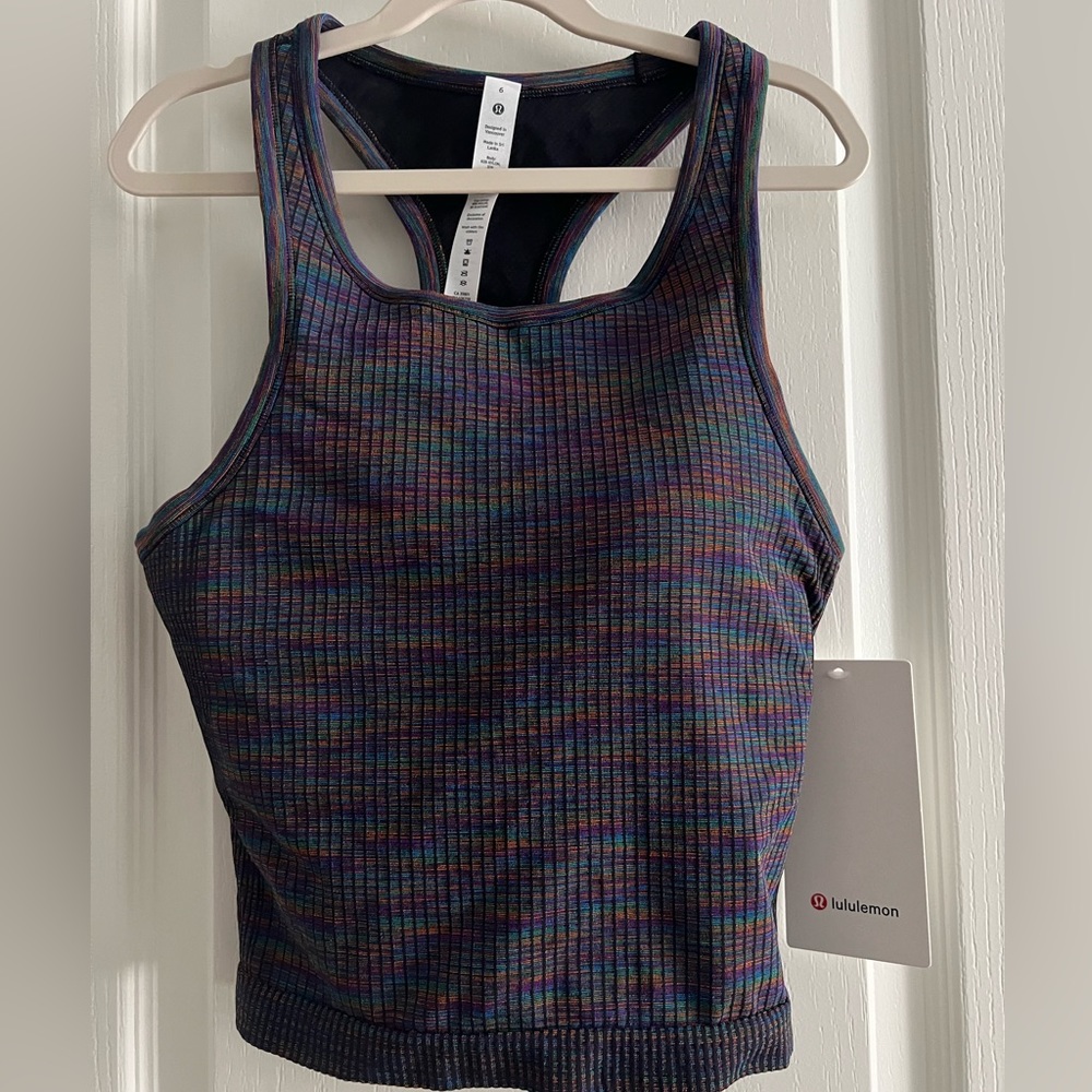 Lululemon Ebb to Street Racerback Crop Tank Top